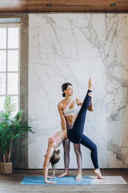 Person in a gentle backbend yoga pose, feeling the stretch in a sunlit room